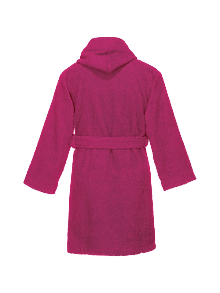 REDBEST Frottier Kinder-Bademantel mit Kapuze Chicago in fuchsia günstig kaufen