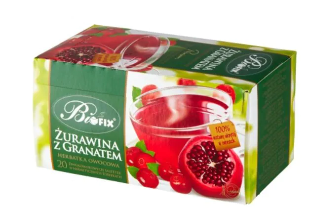 „Bifix Premium“ arbata, spanguolių ir granatų skonio