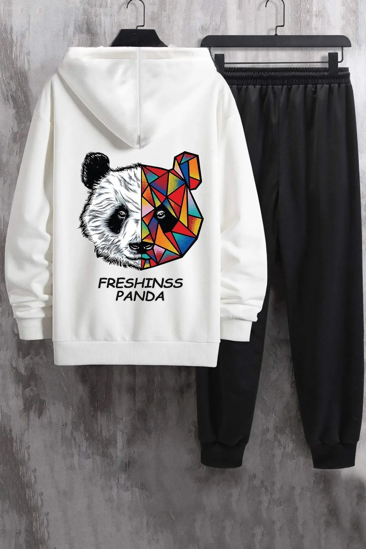 uyguntarz  Unisex-Panda-Trainingsanzug-Set
