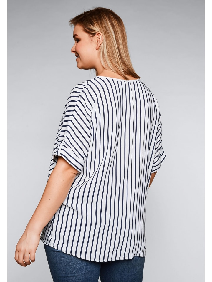 sheego Tunika in offwhite-marine günstig kaufen