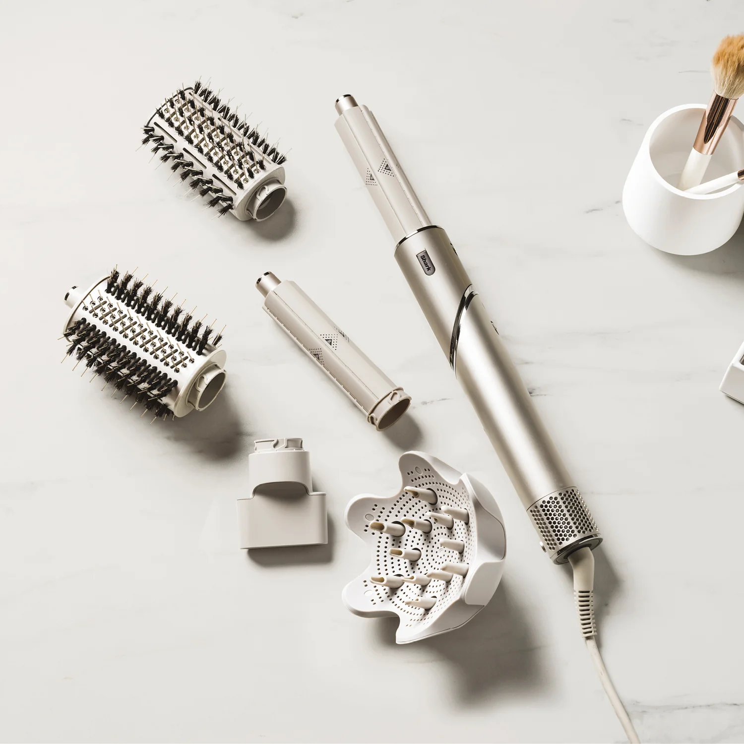 FlexStyle STILIZER i FEN ZA KOSU SHARK FLEXSTYLE KOMPLETNI SET - Šampanjac - Fen za kosu, Pegla za kosu, Električna četka za kosu, Difuzor za fen za kosu