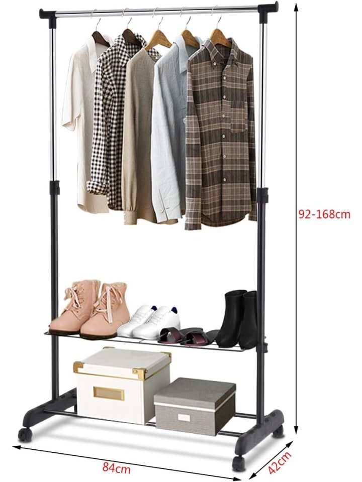 COSTWAY Kleiderständer in Schwarz günstig kaufen 42 cm