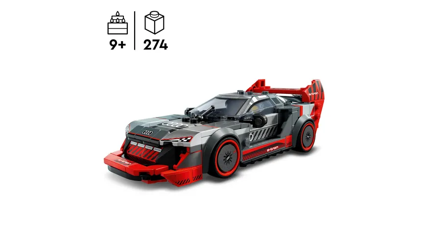 LEGO Speed Champions 76921 Audi S1 e-tron quattro Rennwagen Spielzeug-Auto