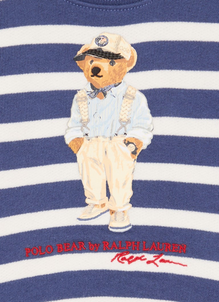 Pulover cu logo Ralph Lauren și imprimeu în dungi