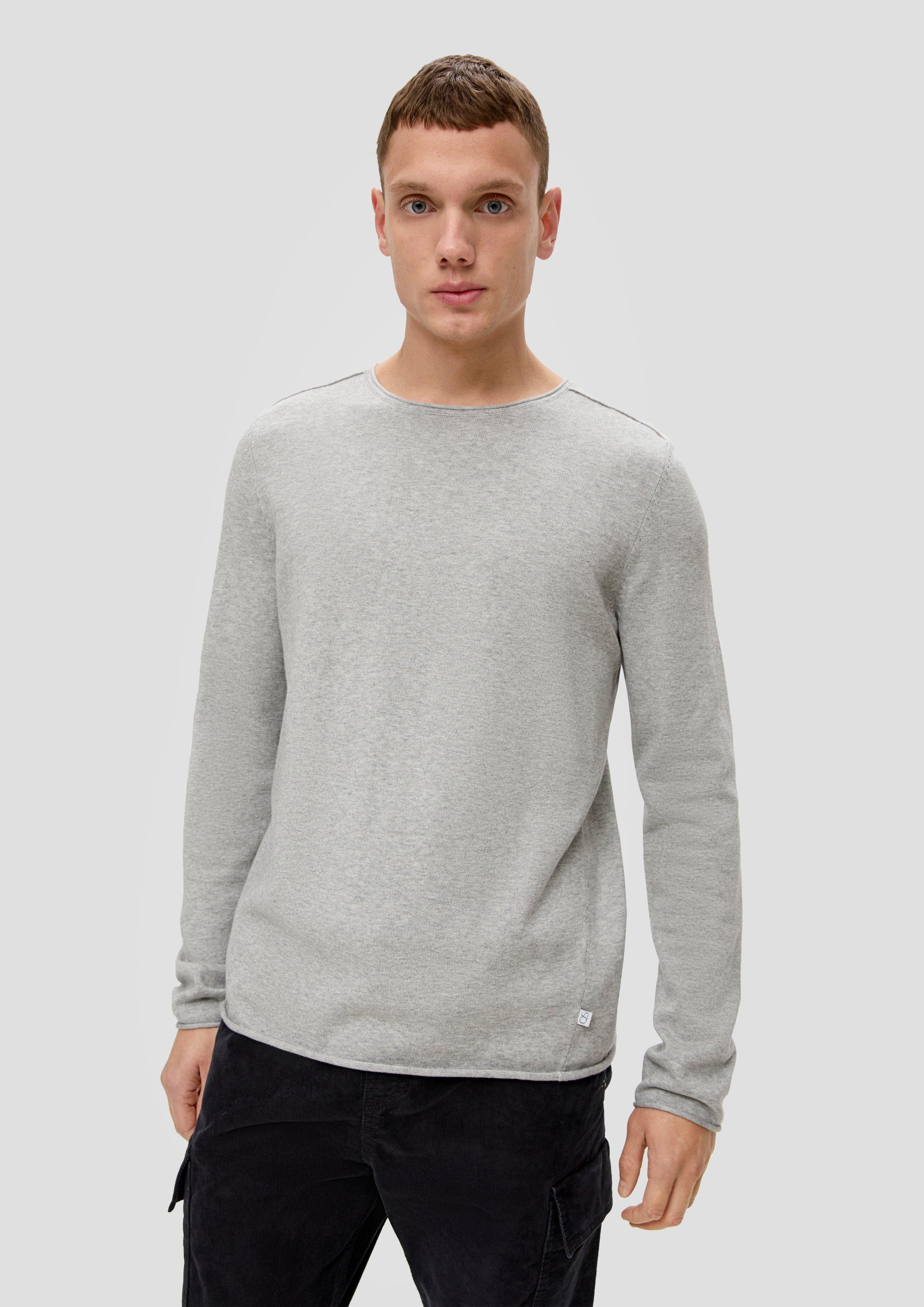 Leichter Strickpullover mit Rollsaum  2138635-9400