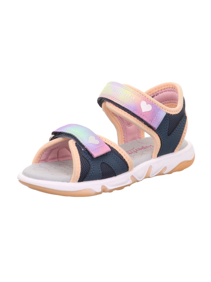 superfit Sandale PEBBLES in Blau/Orange günstig kaufen