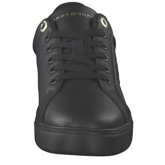 Tommy Hilfiger Casual Leather Cupsole in schwarz