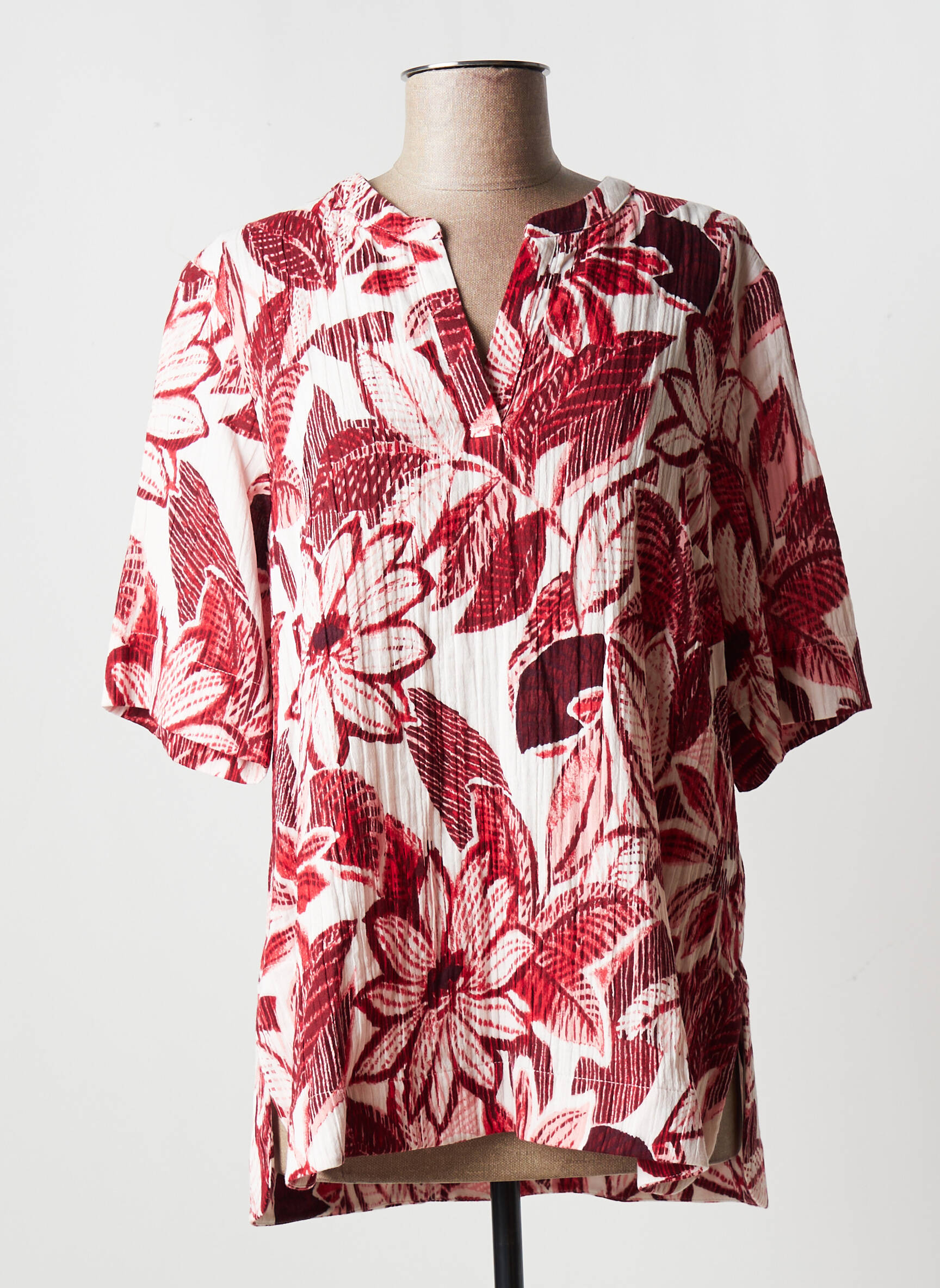 Kyra Tuniquemanchecourte Femme couleur rouge