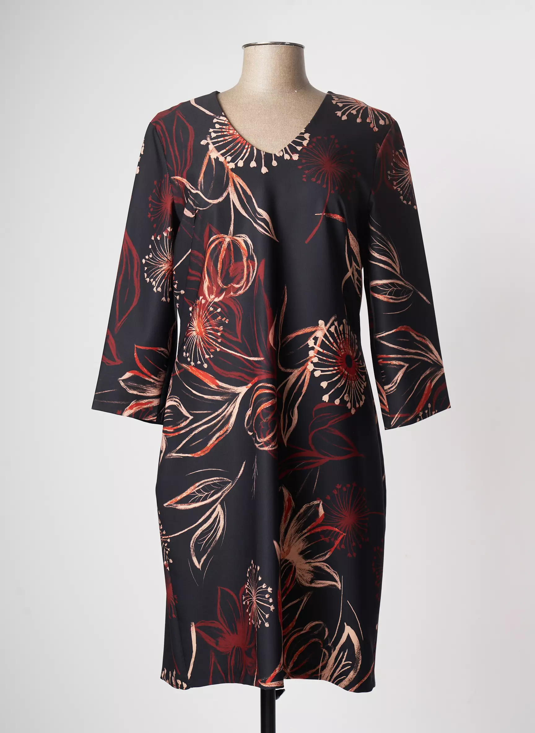 Couleurs Du Temps Robes Mi Longues Femme couleur noir