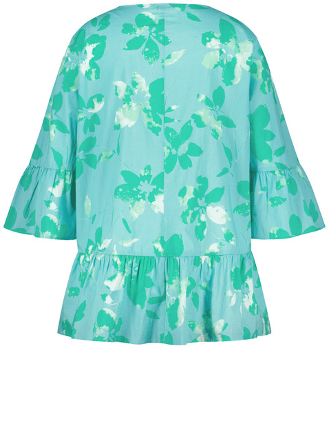 Ausgestellte Bluse mit Volants