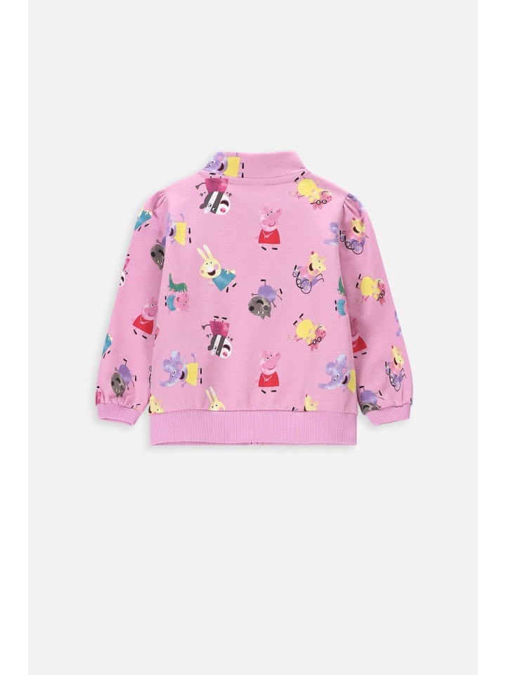 Coccodrillo Sweatshirt mit Reißverschluss in gedämpftes Rosa günstig kaufen