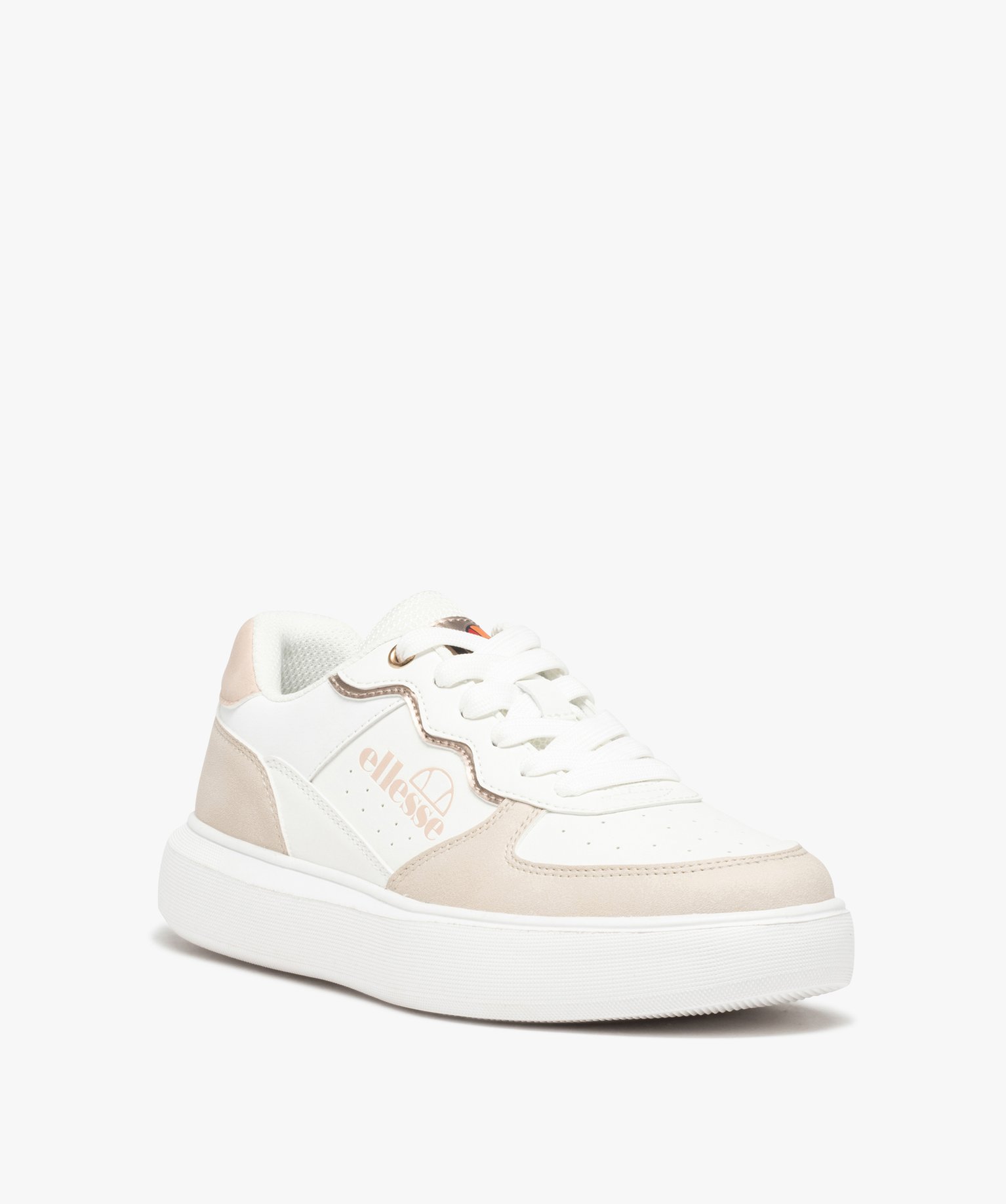 Baskets femme girly à semelle épaisse - Ellesse Kaylin blanc | GEMO