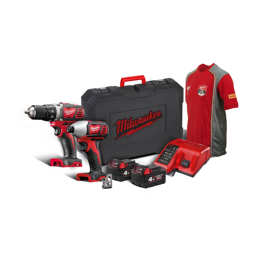 Milwaukee 4933447126 M18 BPP2D-402C Kombinirani set M18BDD bušilica + M18BID udarni odvijač 18V 4.0Ah Li-Ion
