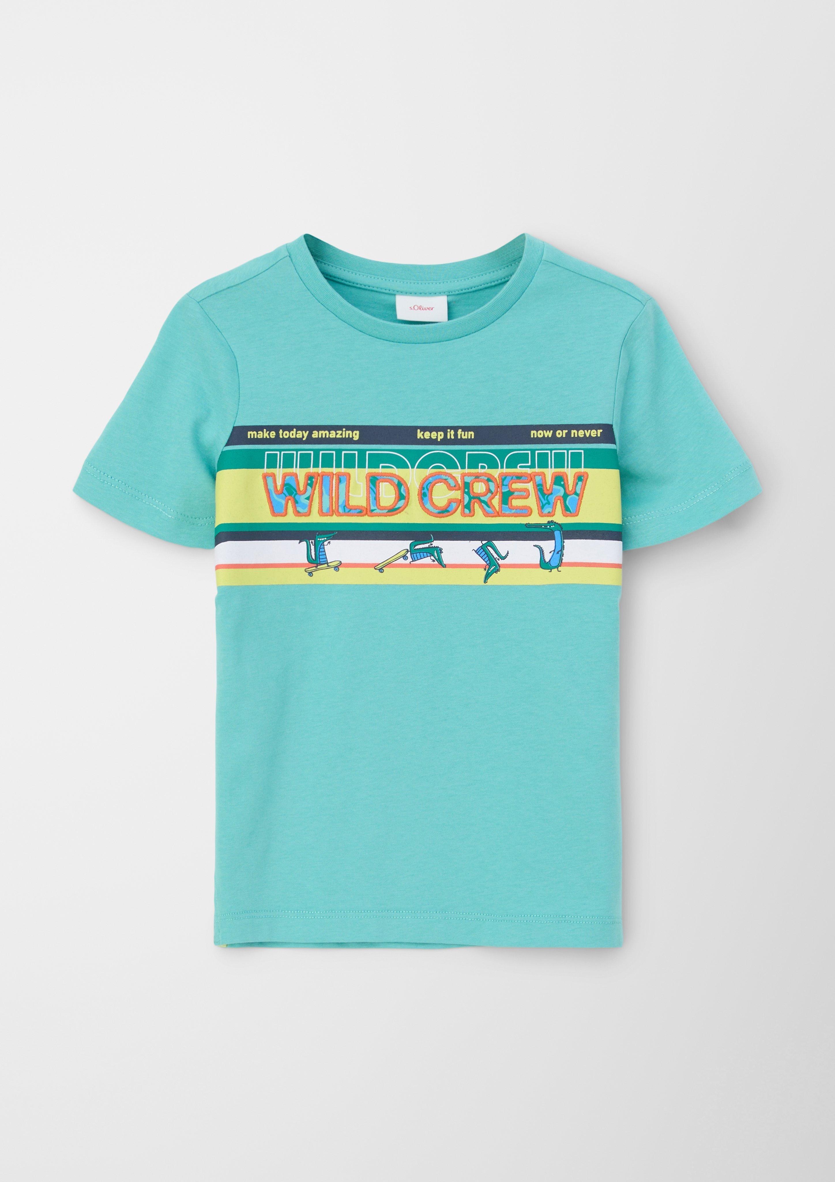 Jerseyshirt mit Statement-Print  2130652-6632