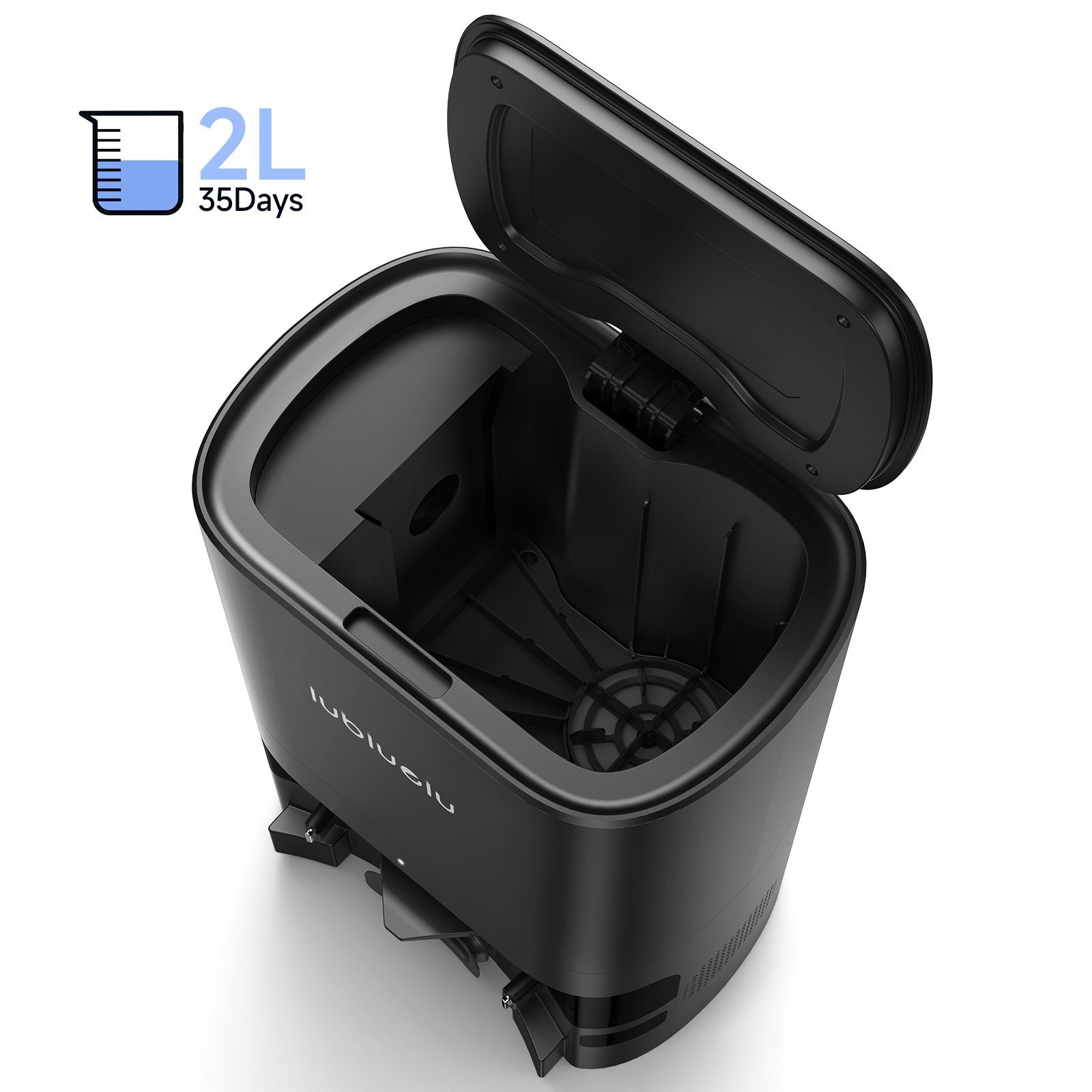 oyajia Absaugstation Automatische 2L SD80 für Lubluelu Saugroboter SL60D / SL61, Inklusive 2 Stück Staubbeutel