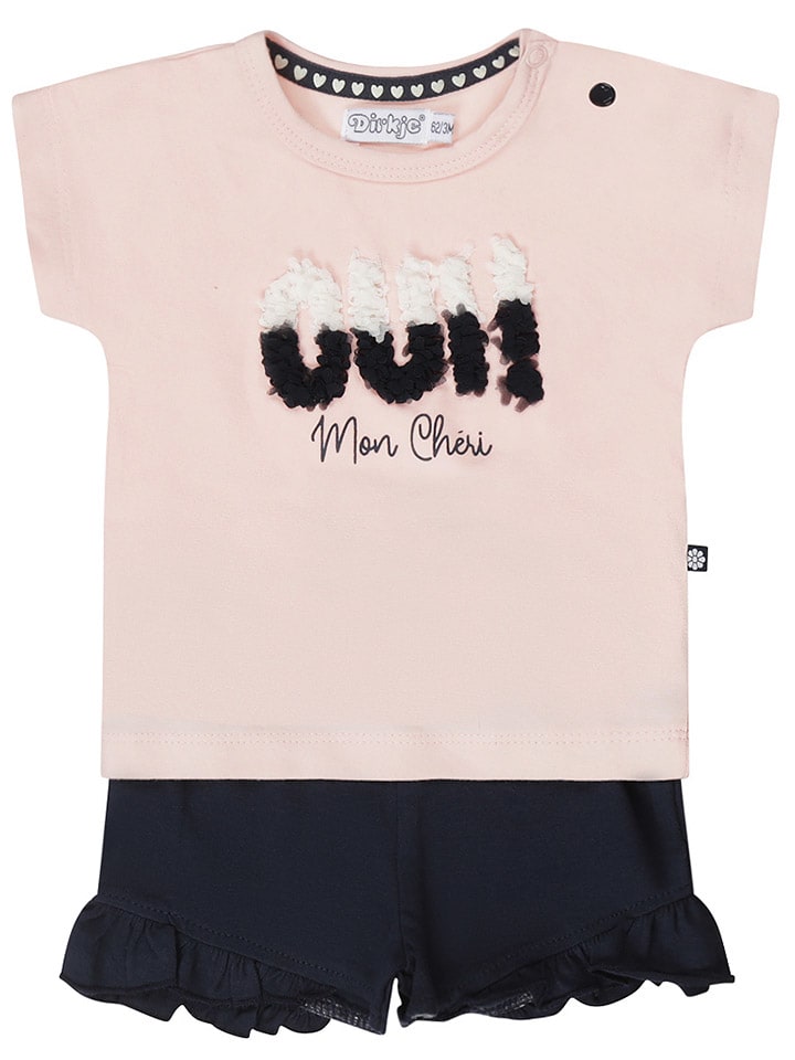 Dirkje 2tlg. Outfit in Rosa/ Schwarz günstig kaufen