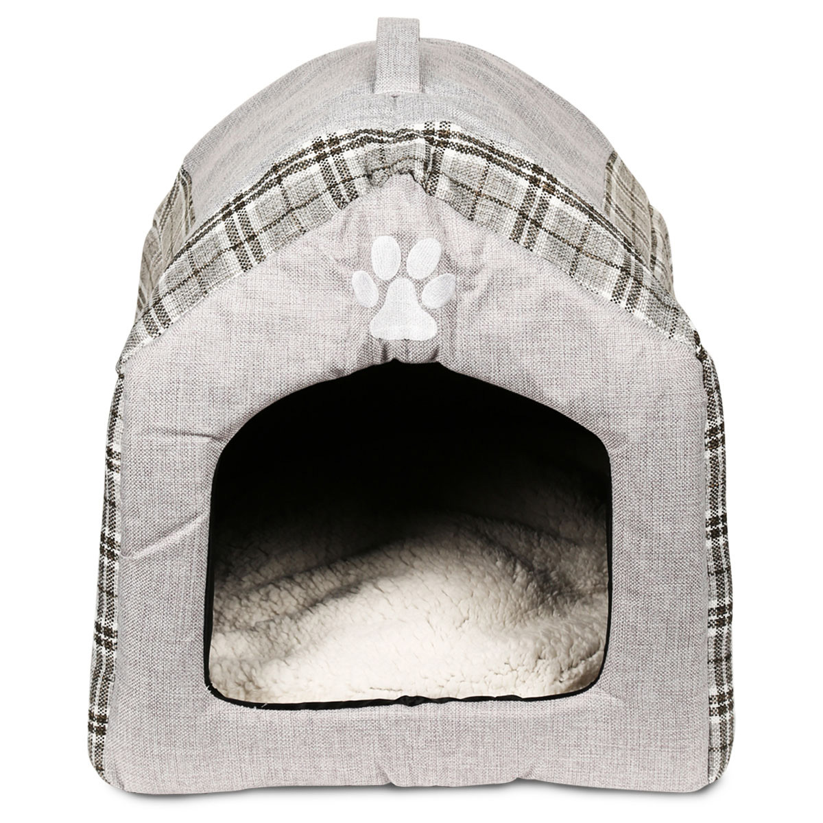 Trixie Kuschelhöhle Silas 40×45×40cm grau/creme
