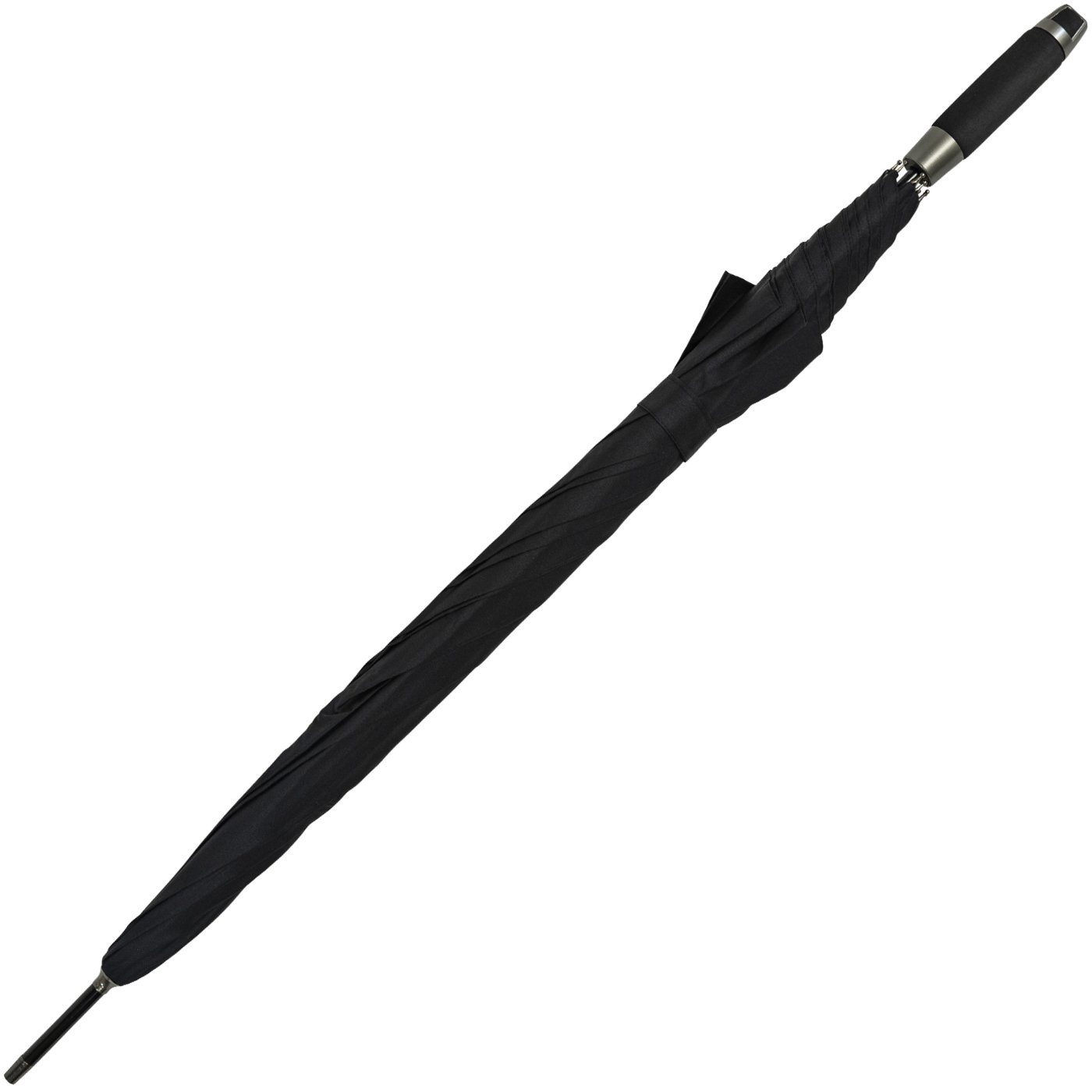 doppler® Langregenschirm XXL Golfschirm, Partnerschirm für Damen und Herren, groß und stabil, uni-Sommerfarben - schwarz