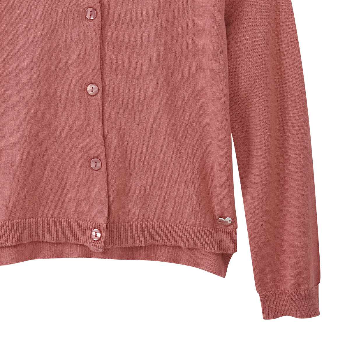 Mädchen Feinstrickjacke im Basic-Look