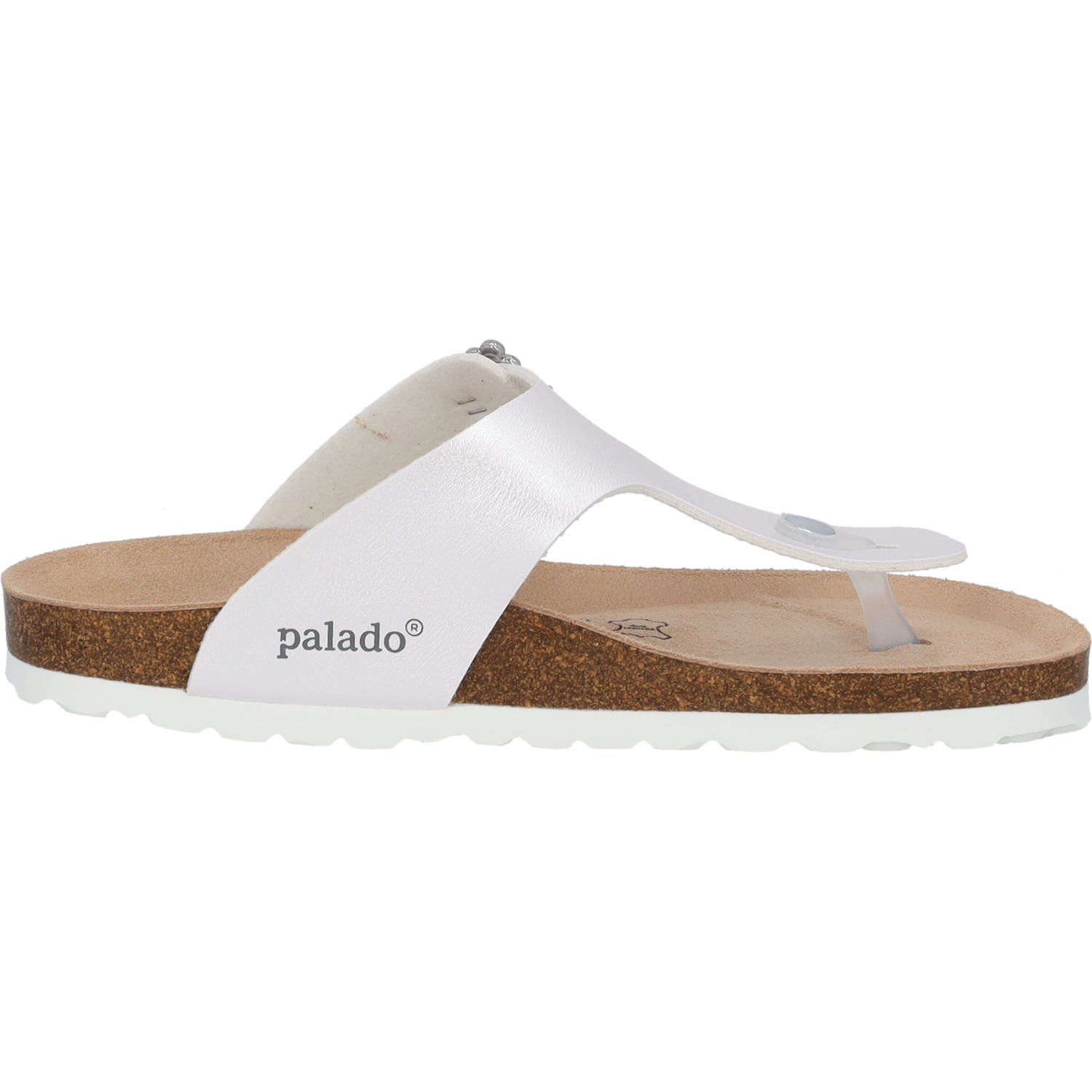 Palado Kos SQ by Sila Sahin, Zehentrenner, Damen, Weiß Metallic