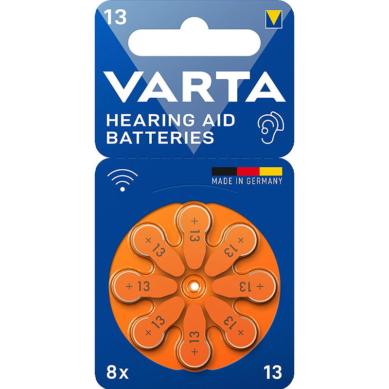 Varta Batteri 8-pk Høreapparat, size 13, Varta