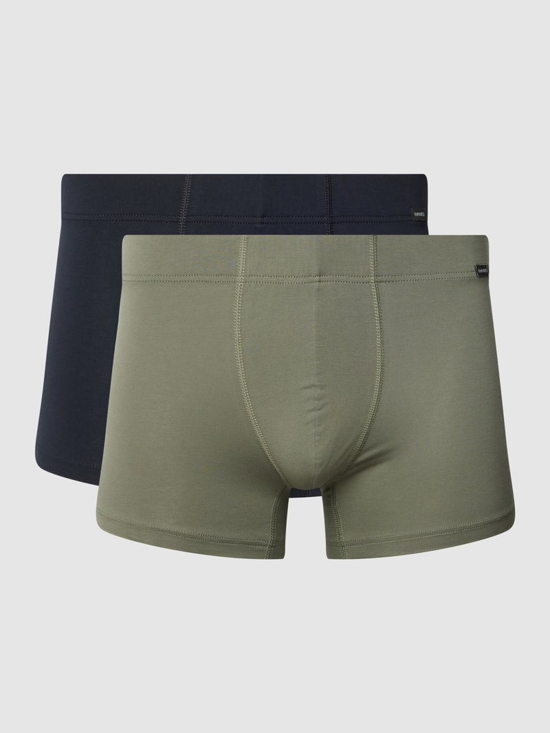 Trunks mit Label-Applikation im 2er-Set in khaki
