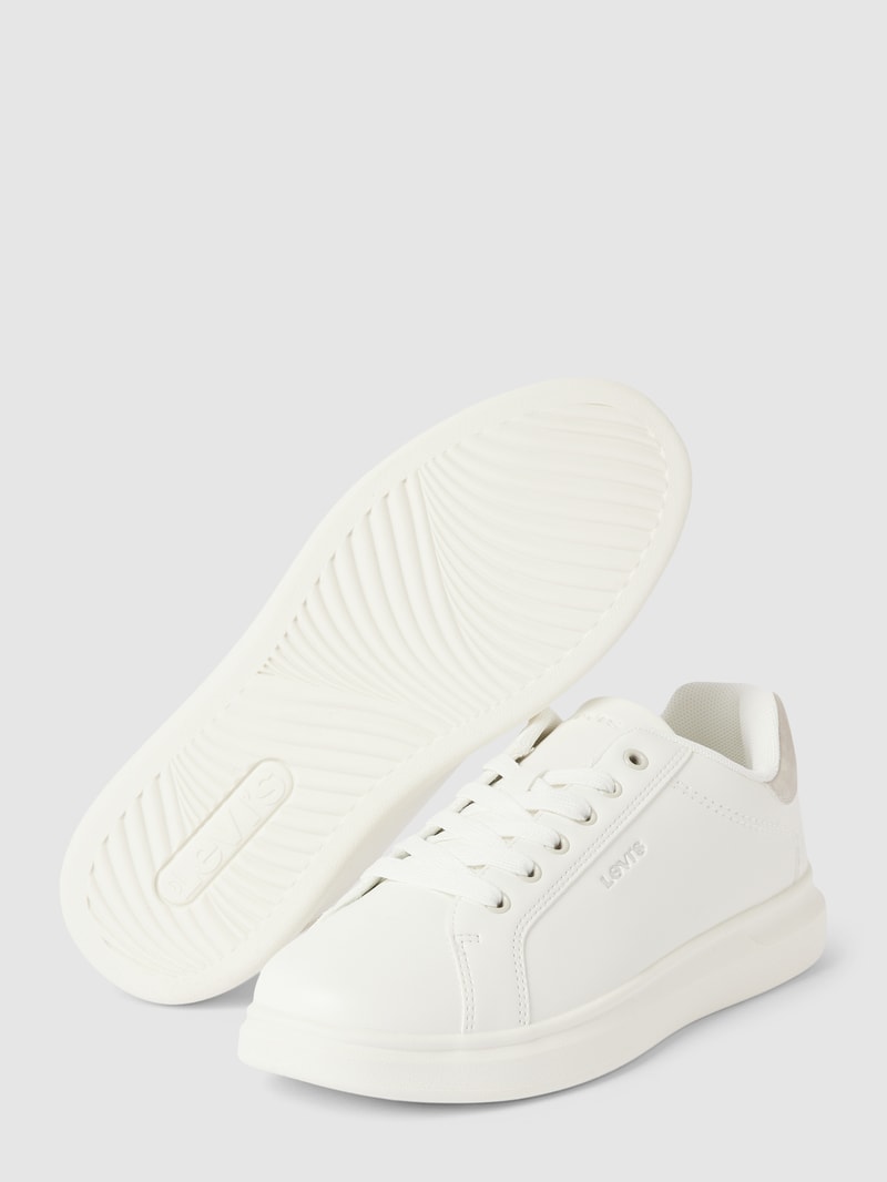 Sneaker mit Label-Detail Modell 'ELLIS' in weiß