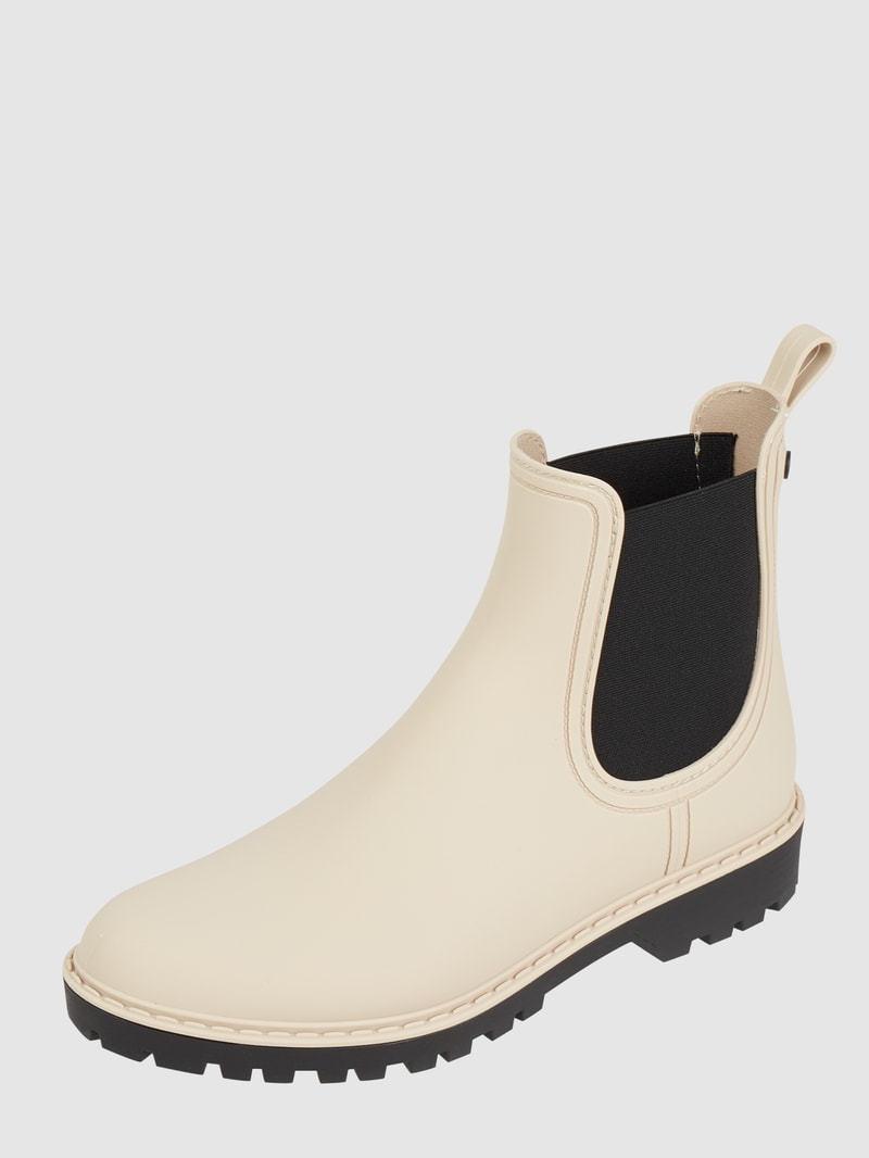 Chelsea Boots aus Gummi in offwhite
