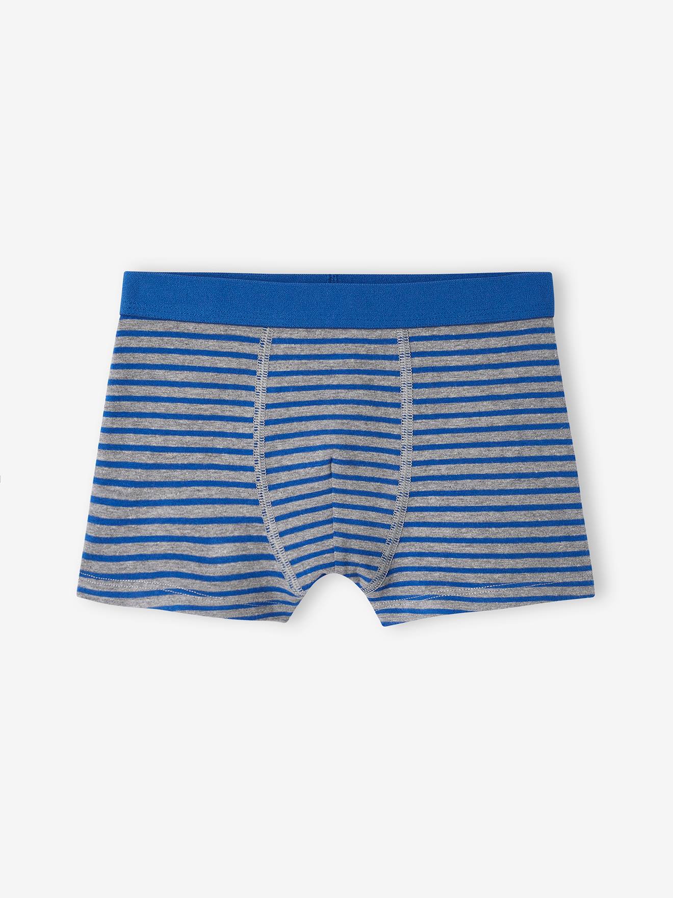 Vertbaudet 5er-Pack Jungen Boxershorts aus Stretch, Weltraum Oeko-Tex - königsblau