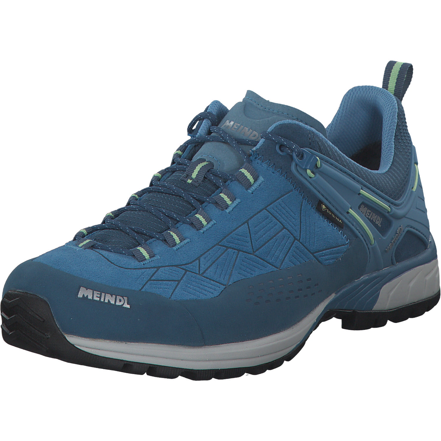 Meindl Top Trail Lady GTX 4714, Schnürschuhe, Damen, hellblau/gelb