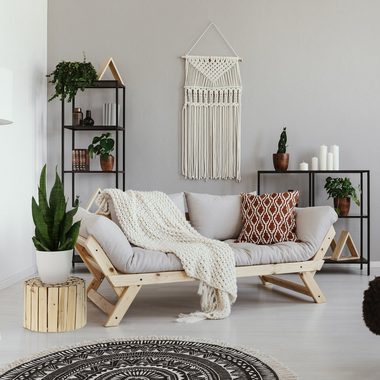 relaxdays Blumenhocker Naturbelassener Blumenhocker