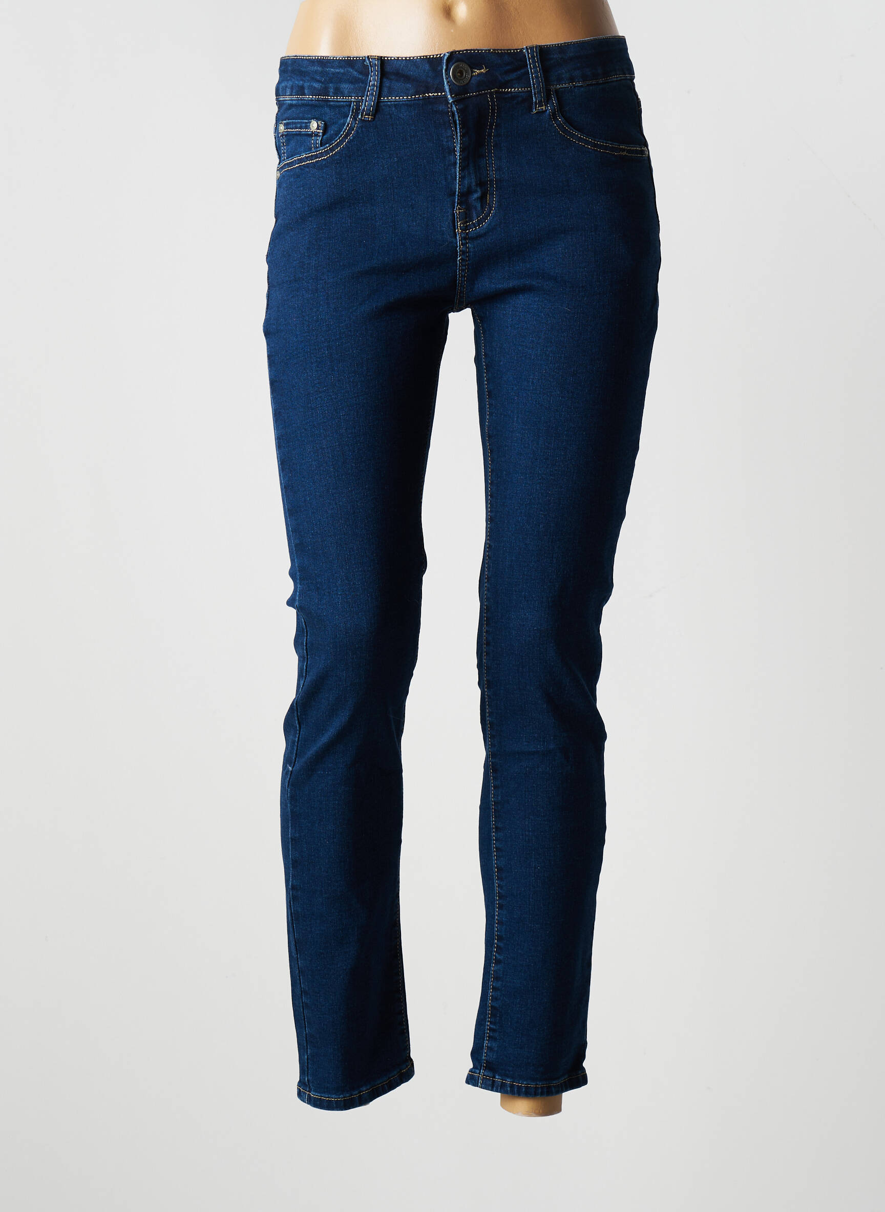 X Max Jeans Coupe Slim Femme couleur bleu