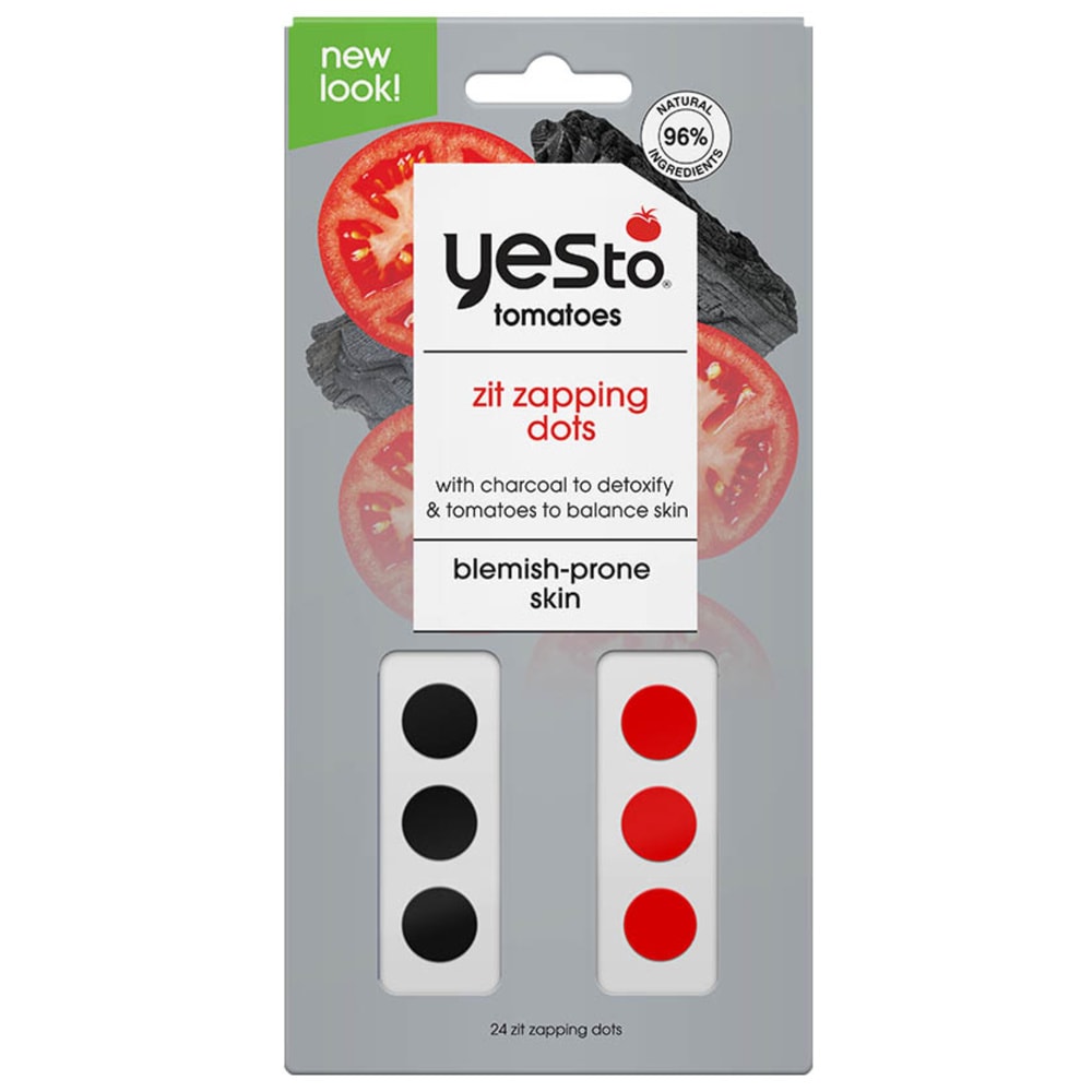 Yes To Patchs anti-imperfections tomate et charbon 24 unités Patchs visage