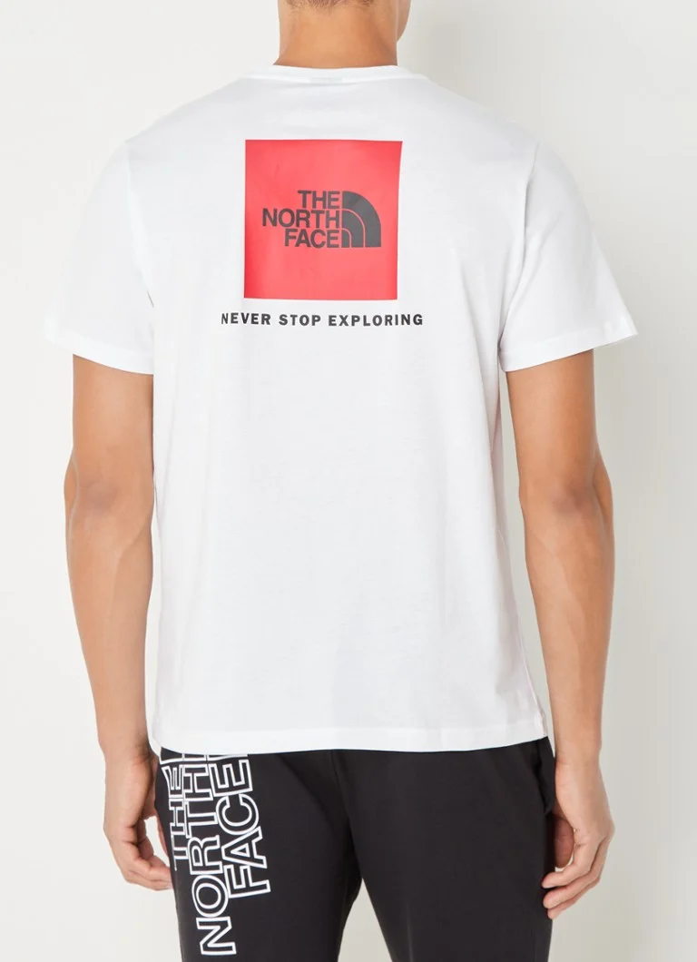The North Face  T-shirt met logo- en backprint