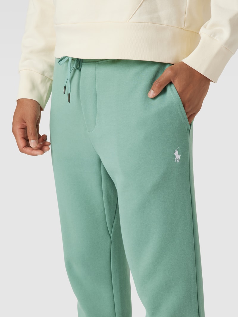 Sweatpants mit elastischem Bund Modell 'ATHLETIC' in grün