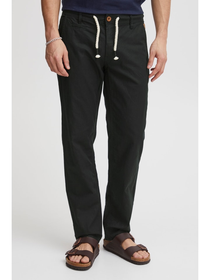 BLEND Leinenhose BHLanias 20711284ME lange Leinenhose mit Kordel im Bund in Schwarz günstig kaufen