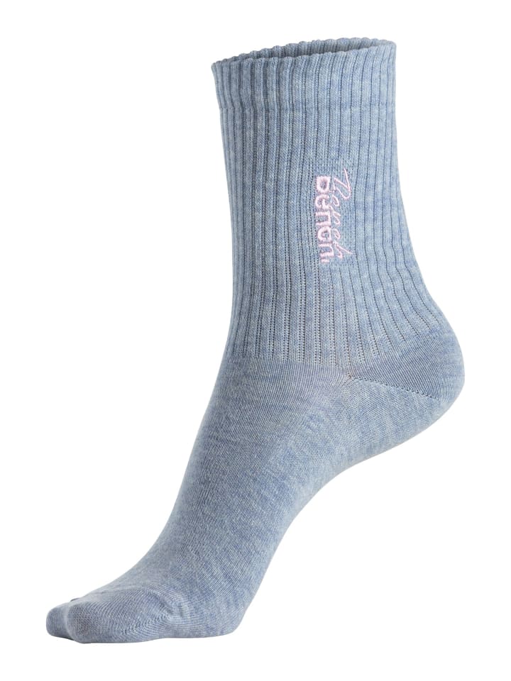 Bench Basicsocken in 1x marine, 1x hellblau-meliert, 1x rosa günstig kaufen