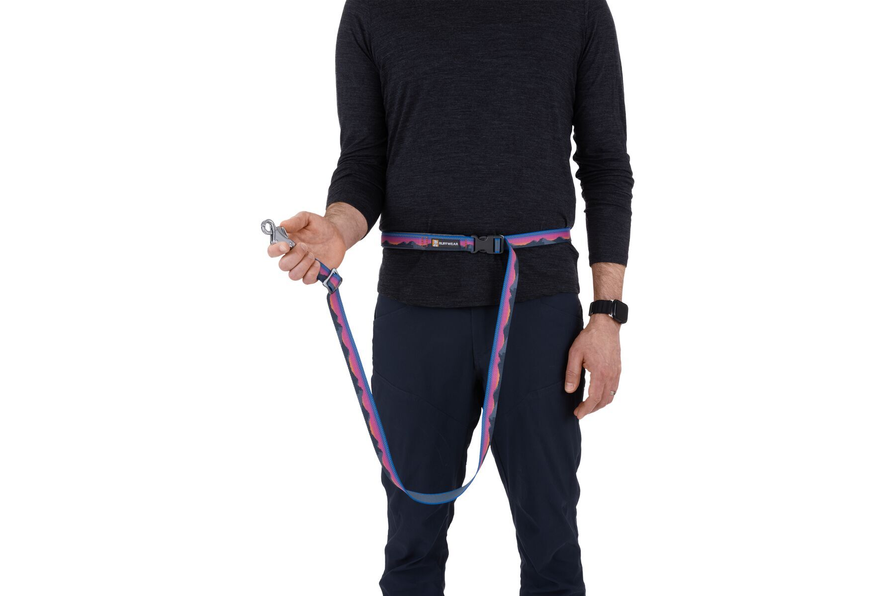 Ruffwear Hundeleinen Ruffwear Verstellbare Hundeleine Crag EX™ blau/ türkis/ rosa