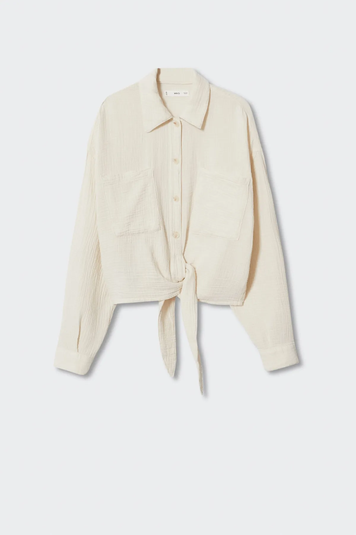 MANGO  Hemd - Ecru - Regular Fit