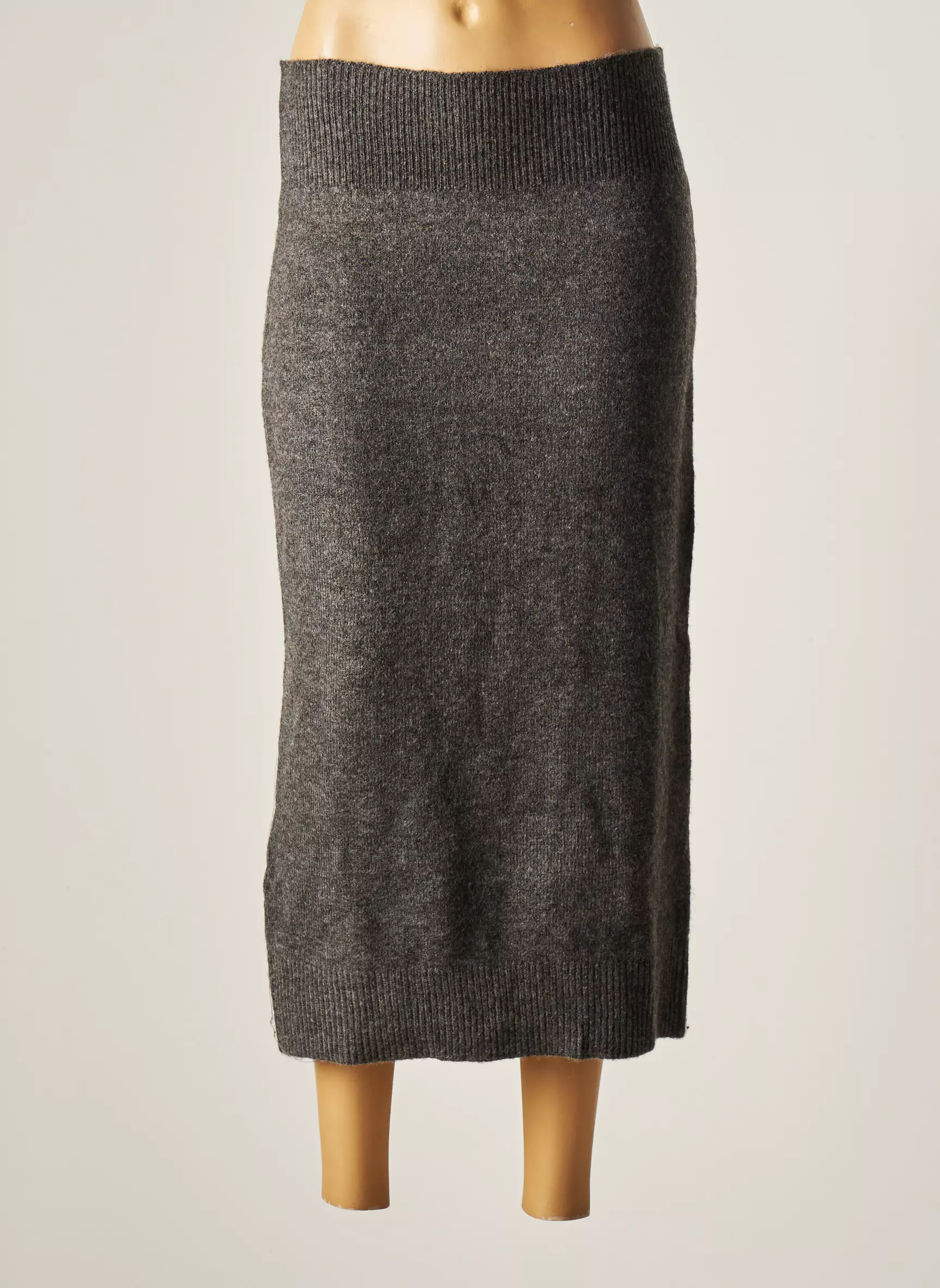 Mango Jupes Longues Femme couleur gris