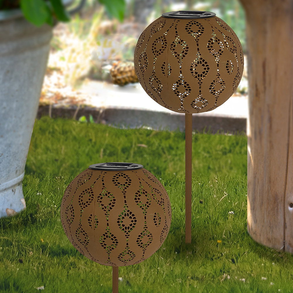 EZSolar LED-Solar-Gartenkugel 