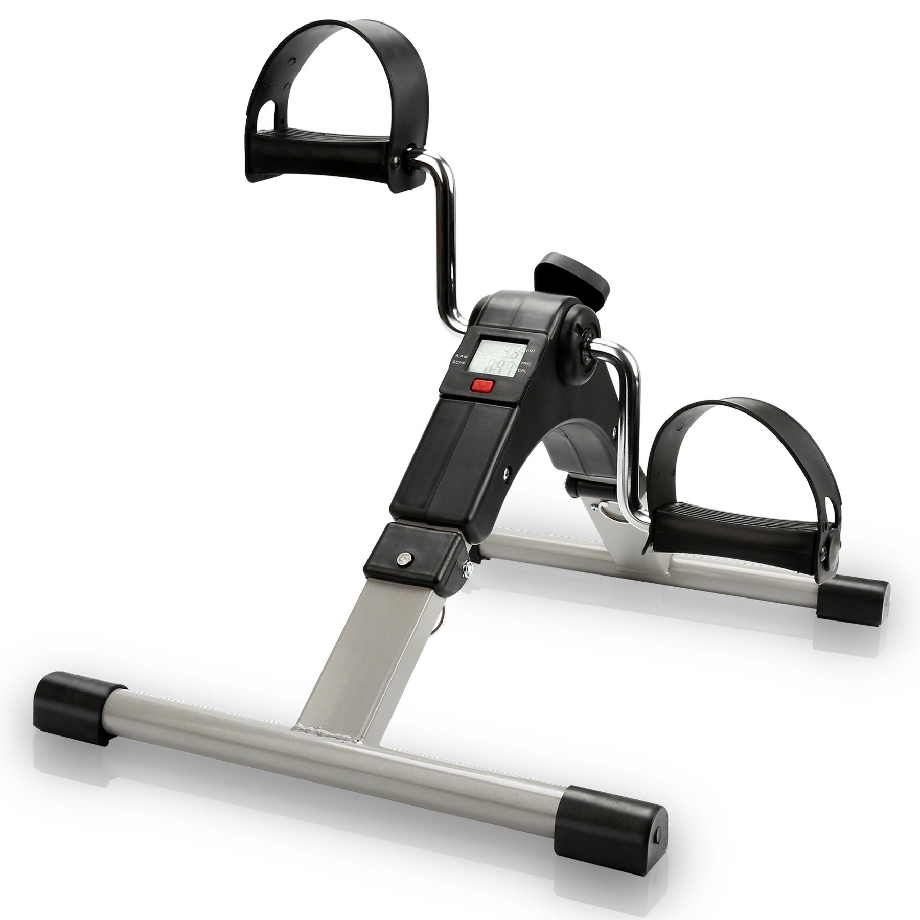Clanmacy Heimtrainer Mini Fahrrad Pedaltrainer, Bike-Heimtrainer, Armtrainer und Beintrainer für Muskelaufba, Ausdauertraining (1-tlg), Nein (set), Kalorienzähler, Kilometerzähler, Klappbar, Körperfettanalyse, LCD Bildschirm