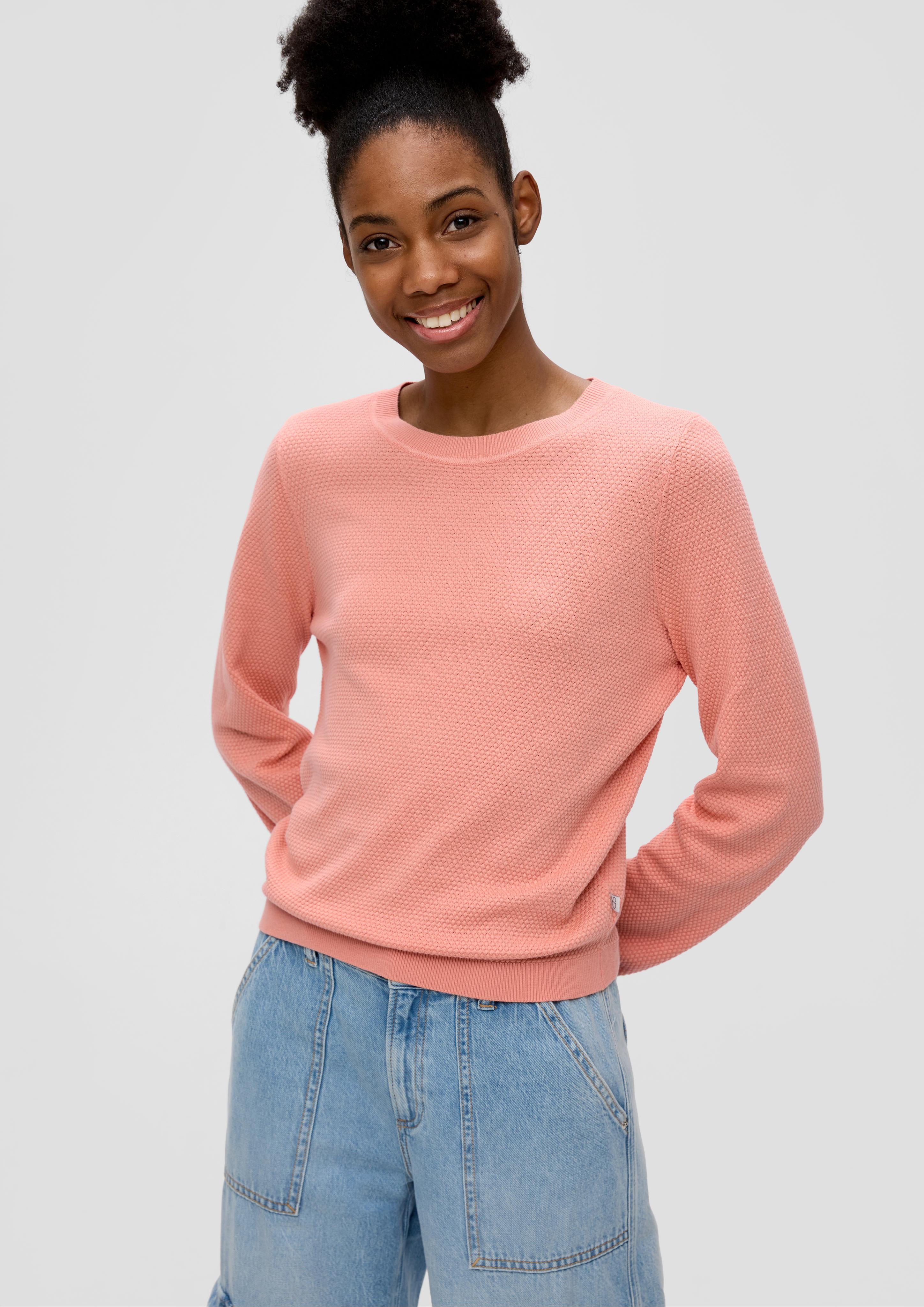 Strickpullover mit Dobby-Struktur  2140704-2108