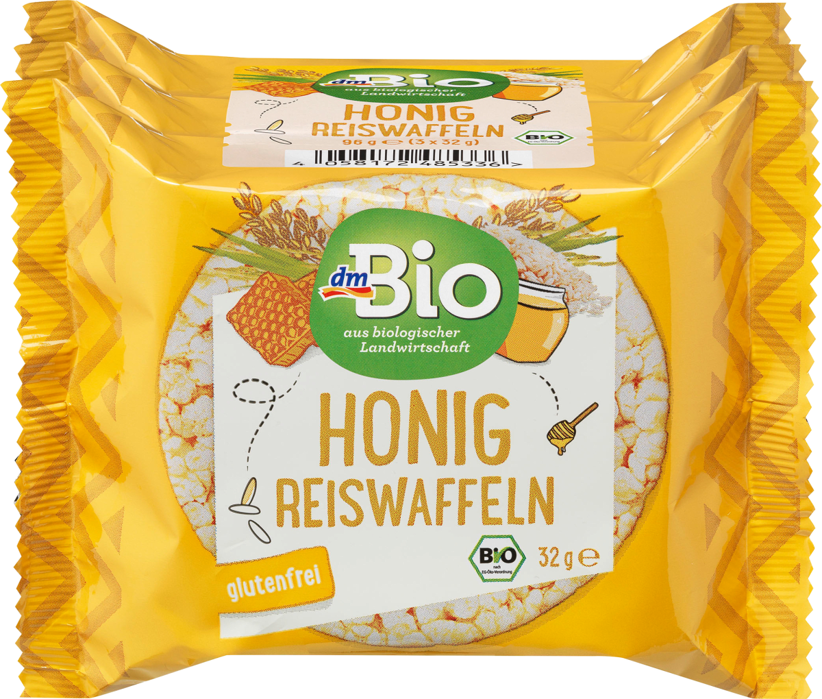 Reiswaffeln, Honig, glutenfrei, 96 g