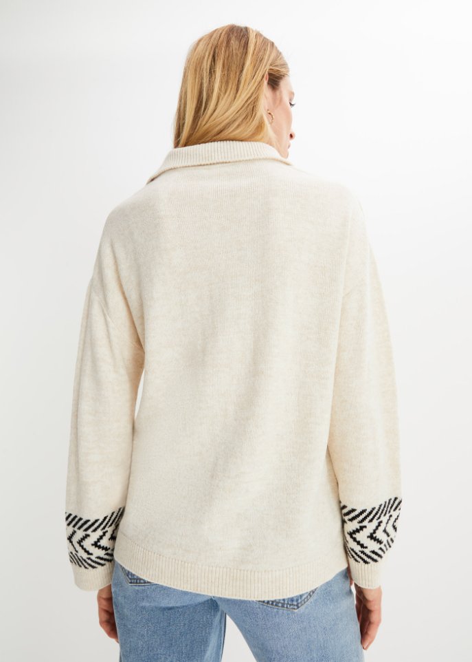 gemusterter Pullover