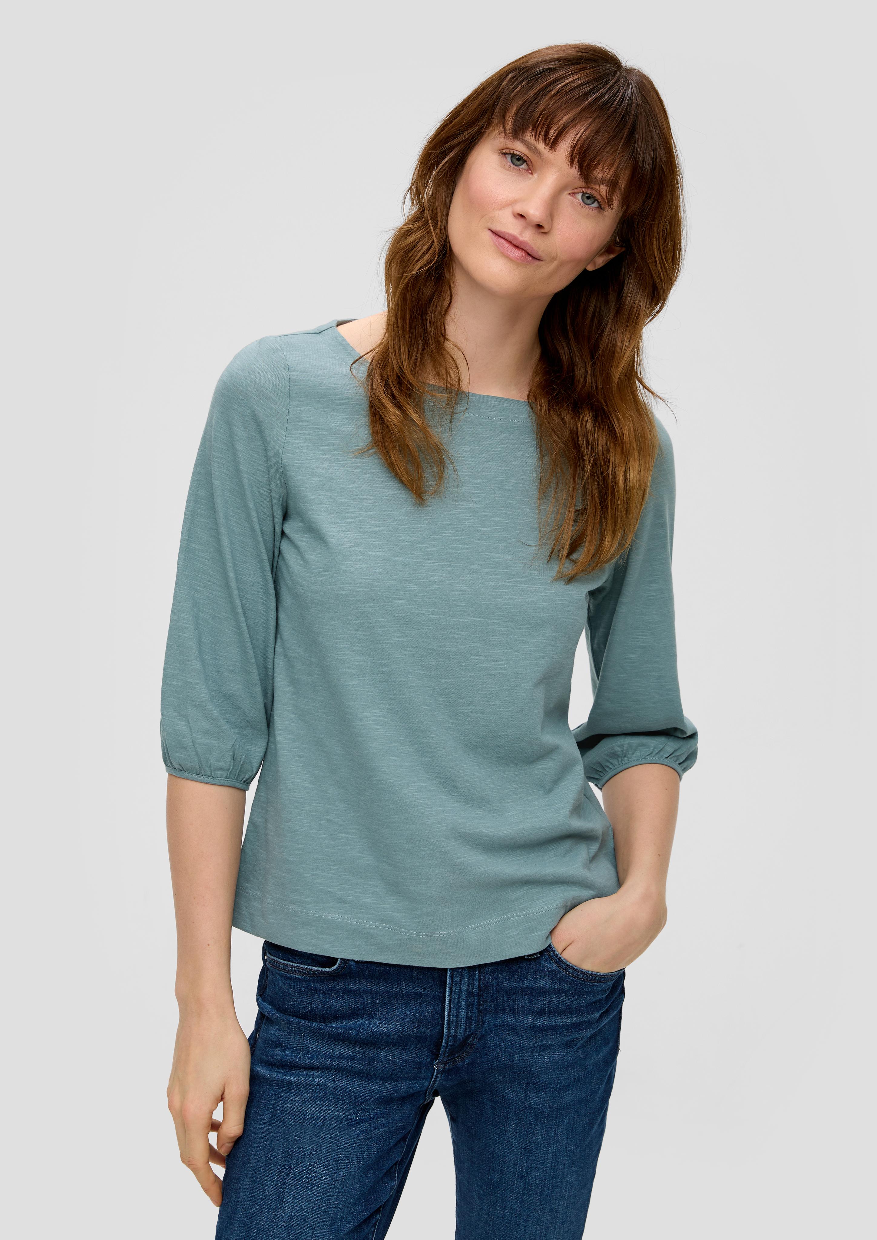 Baumwollshirt mit Puffärmeln  2145857-6352