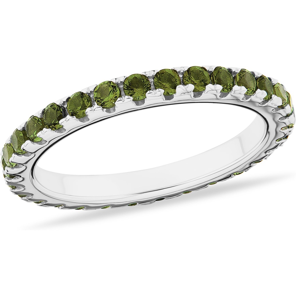 FAVS Bague pour femme 925 Argent vert clair Bague