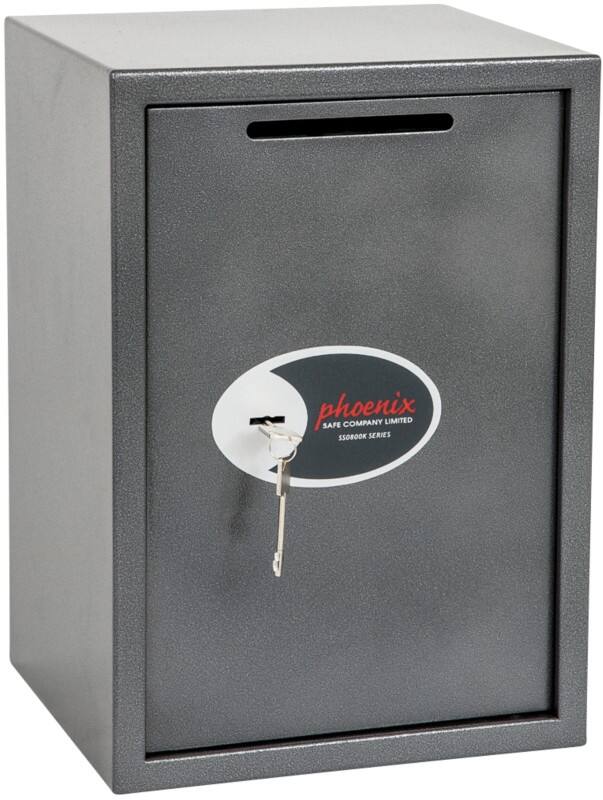 Phoenix Einwurftresor SS0804KD Grau 350 x 310 x 500 mm