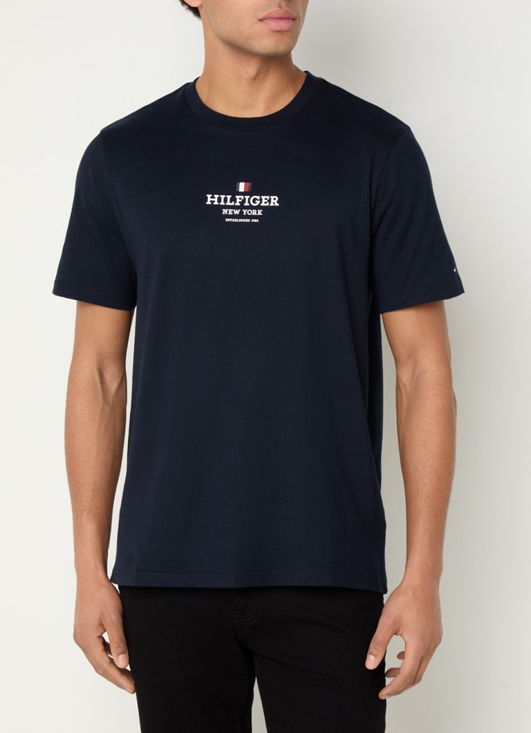 Tricou Tommy Hilfiger cu logo imprimat
