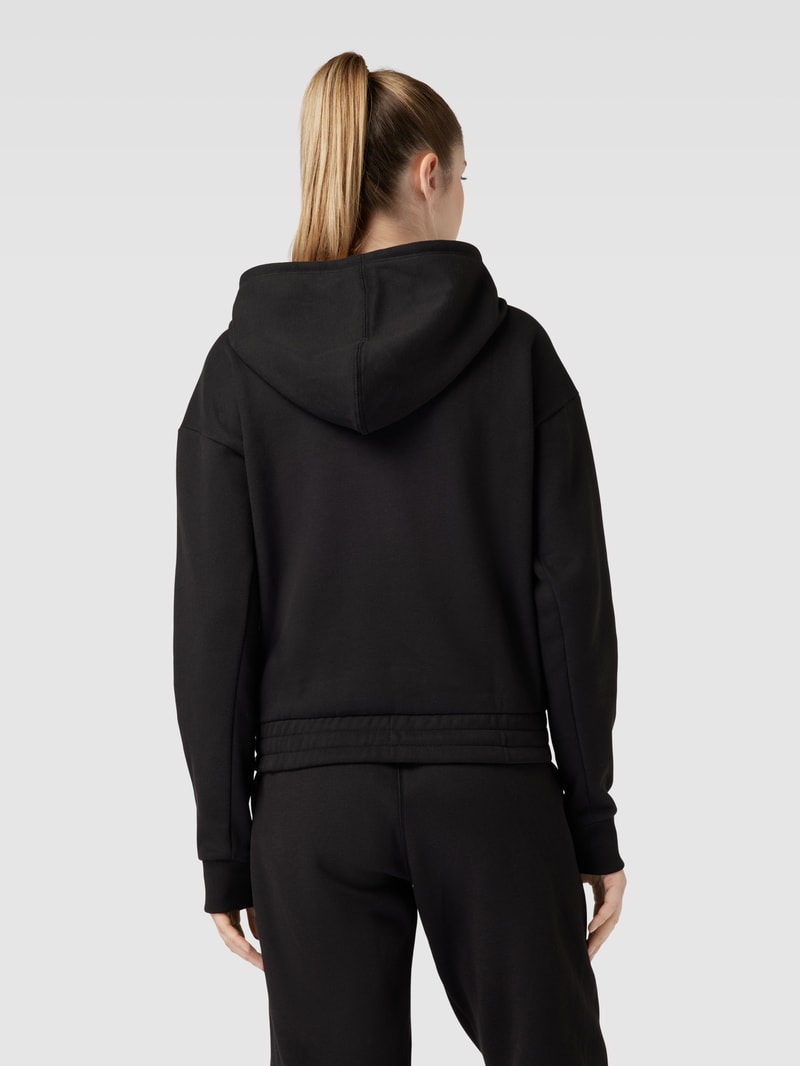 Sweatjacke mit Kapuze in schwarz